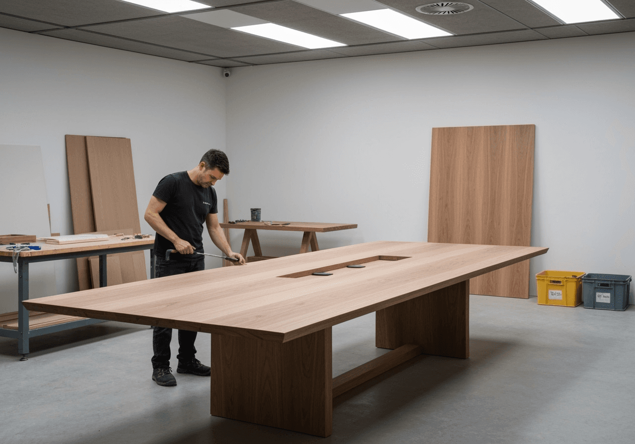 Custom furniture with integrated technology