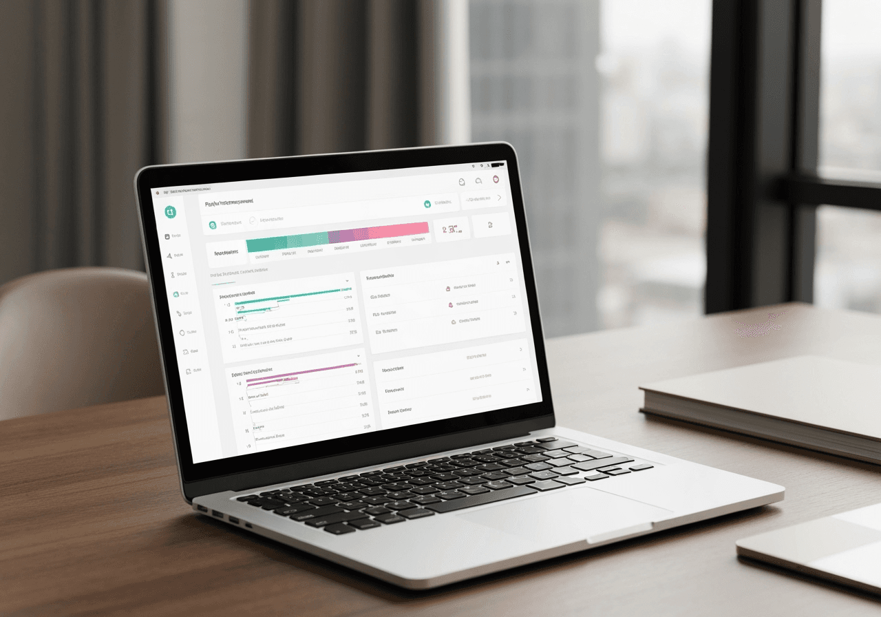 Digital project management dashboard